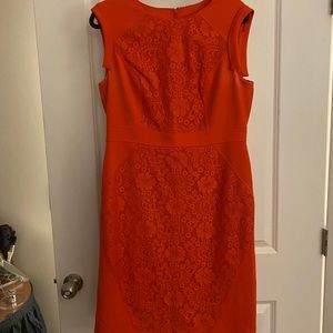 Bright Orange Business Dress